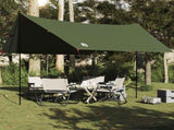 Camping Tarp Olive Green 462x306x211 cm Waterproof 4009609