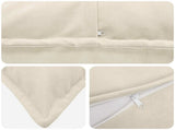 Cushion Cover 6 pcs HOUTEN Cream 40 x 70 cm Microfiber Fleece 917873