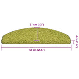 Stair Mats 30 pcs 65x21x4 cm Green Half Round Large 3365823