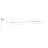 Retractable Awning White 400 x 200 cm Fabric 3329869