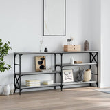 Console Table Grey Sonoma 180x29x76.5 cm Engineered Wood 835477