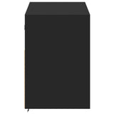 TV Wall Cabinet with LED Lights Black 100x31x45 cm 852335