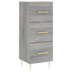 Highboard Grey Sonoma 34.5x34x180 cm Engineered Wood 3198847