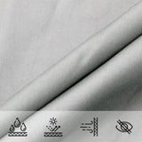 Sun Shade Sail Light Grey 5x5 m 100% Polyester Oxford 4000405