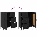 Highboard Black Oak 69.5 x 34 x 180 cm Engineered Wood 3416137