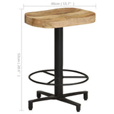 Bar Stools 2 pcs 52 cm Solid Mango Wood 321966