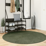 Rug HUARTE Short Pile Soft and Washable Forest Green 160 cm 375106