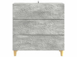 Drawer Cabinet Concrete Grey 66 x 34.5 x 90 cm Engineered Wood 895068