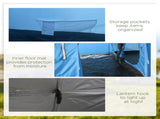 5-6 Man Camping Tent with 2 Room, Floor and Carry Bag - Blue T3398P348997