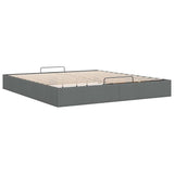 Ottoman Bed Frame without Mattress Dark Grey Super King Fabric 3310923
