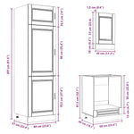 ZNTS 7 Piece Kitchen Cabinet Set Kalmar Grey Sonoma Engineered Wood 3314787