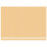 Retractable Awning Orange and white 450 x 300 cm Fabric, Metal 3330864