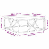 Coffee Table Old Wood 70 x 70 x 30 cm Engineered Wood 882772