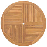 Garden Dining Set Folding 5 pcs Brown Solid Teak wood 3385970
