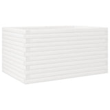 Garden Planter White 90x60x46 cm Solid Wood Pine 3282455