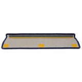 Stair Mats 15 pcs 65x21x4 cm Dark Grey and Blue Rectangular Edge 326195
