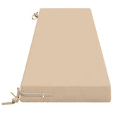2-Piece Bench Cushions SOEST 2 pcs 100% Polyester Cream 949973