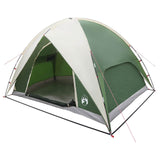 Camping Tent with Rainfly Water-resistant Dome Green 4-Person 42028525