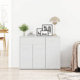 800675 Sideboard White 88x30x70 cm Engineered Wood