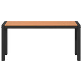 Garden Bench Brown 100 x 28 x 45cm Steel 42001772