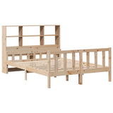 Bookcase Bed without Mattress 160x200 cm Solid Wood Pine 3322137