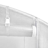 Greenhouse White Polyethylene mesh fabric and galvanised steel 45752