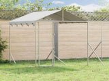 Outdoor Dog Kennel with Roof Silver 6x2x2.5 m Galvanised Steel 3190467
