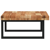 Basin Shelf Wall Mounted Steel and Solid Wood Acacia 3302857