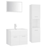 Bathroom Furniture Set White Engineered Wood 3071405