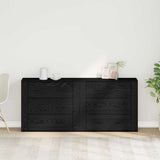 Sideboard Black Oak 160 x 33 x 70 cm Engineered Wood 3333083