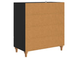 Sideboard with Drawer Black 66 x 34.5 x 95 cm Engineered Wood 894206