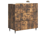 Drawer Cabinet Smoked Oak 66 x 34.5 x 92 cm Engineered Wood 894380