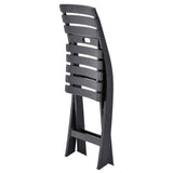 Folding Garden Chairs 2 pcs Plastic Anthracite 48787