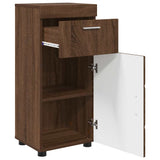 Bathroom Cabinet Set TULUM Brown Oak 37 x 31.5 x 82 cm 880348