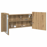 LED Mirror Cabinet Artisan Oak 100 x 12 x 45 cm Engineered Wood 875043