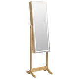 Mirror Jewellery Cabinet with LED Lights Free Standing 353264