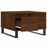 Coffee Table Brown Oak 55x55x36.5 cm Engineered Wood 830771