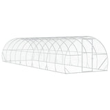 Chicken Coop Silver 1000 x 300 x 200 cm Galvanised Steel 3434694