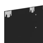ZNTS Wall TV Cabinet Black 120x23.5x90 cm Engineered Wood 808270