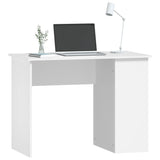 Desk White 100x55x75 Engineered Wood 823024
