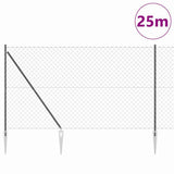 Welded Wire Fence with Spikes 25 x 1.6 m 3351201