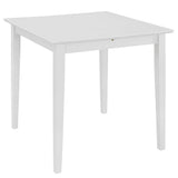 247626 Extendable Dining Table White x80x74 cm MDF