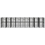Outdoor Dog Kennel Steel 16.59 m 3097944