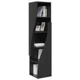 Corner Cabinet 32x32x140cm Engineered Wood Black 889876