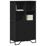 Highboard Black 79.5x35.5x137.5 cm Engineered wood 3295307