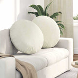 Seat Cushions 2 pcs Cream 80 x 29 cm Velvet 42014257