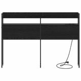 Headboard with Shelf Black oak 135 cm Engineered wood 859690