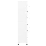 Locker Cabinet White 38x40x180 cm Steel 339792