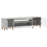 LED TV Cabinet Concrete Grey Engineered Wood 896248