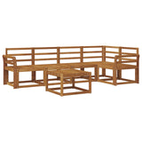 Outdoor Sofa Set 6 pcs Natural Solid Acacia Wood 3366427